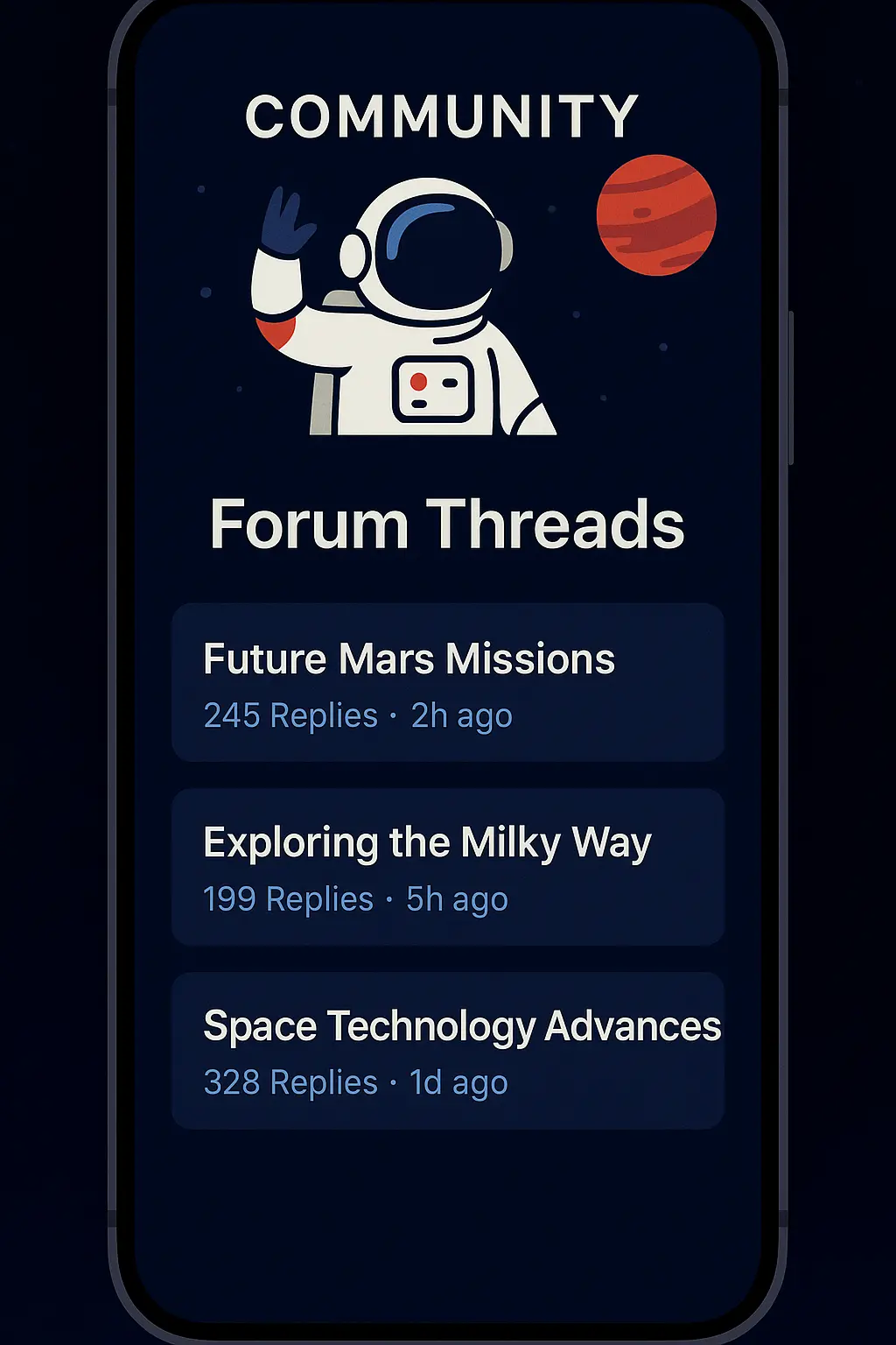 Community Hub Mockup